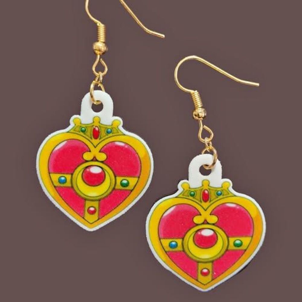 Sailor Moon Earrings-Clip-ons-Gold